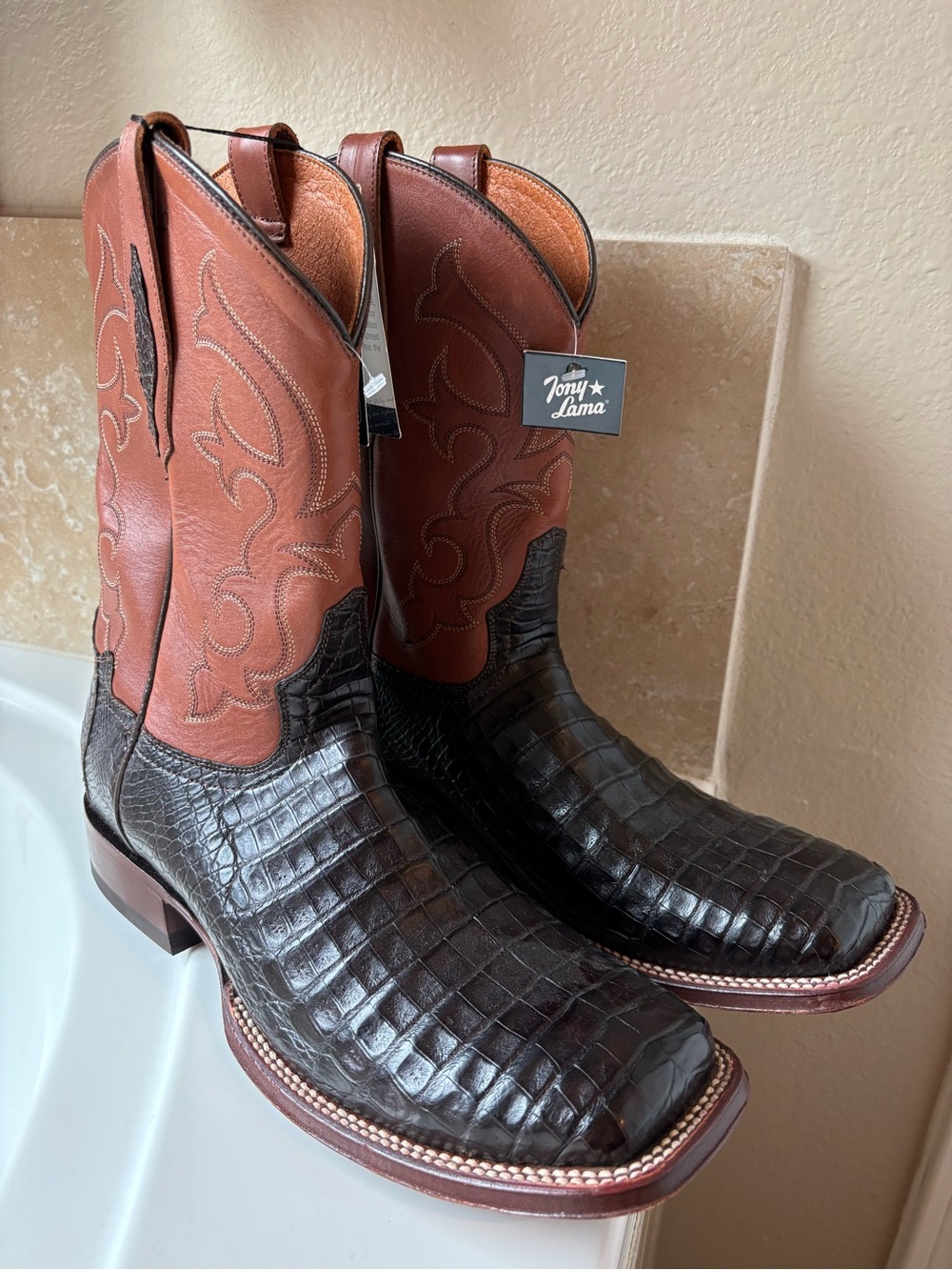 Tony Lama genuine cayman boots